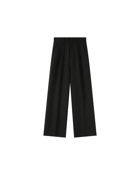 Grace & Mila Latin Wide Leg High Waisted Trouser - Black