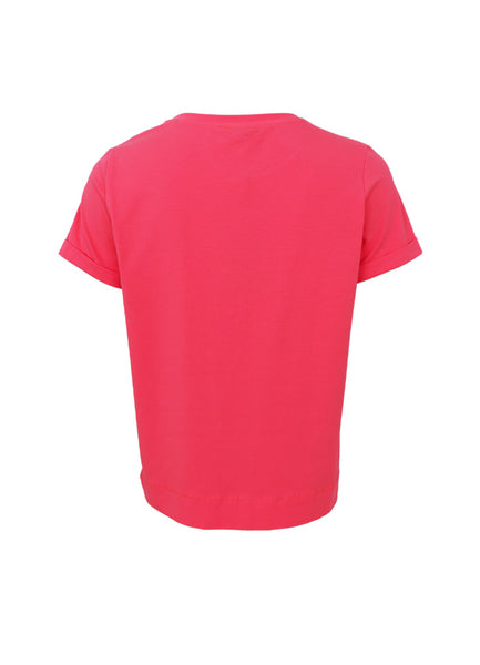 Black Colour BCMay Short Sleeve T-Shirt - Coral