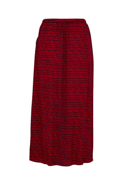 Soaked In Luxury Alize Salsa Square Print Skirt - Red
