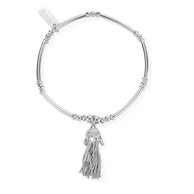 ChloBo Didi Tassel Bracelet - Silver