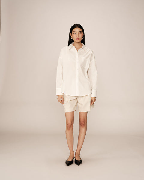 Grace & Mila Oversized Shirt - Ecru
