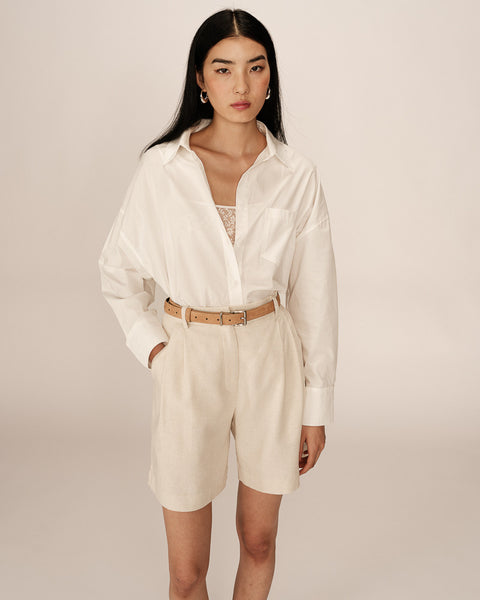 Grace & Mila Oversized Shirt - Ecru