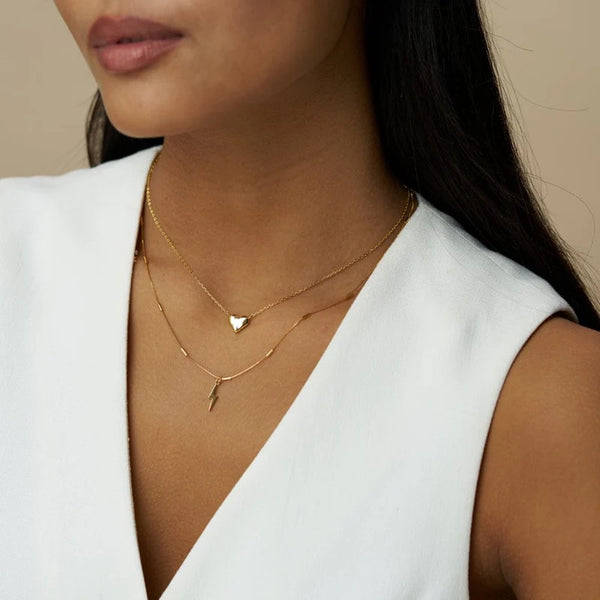 Orellia Jewellery Lightning Charm Necklace - Gold