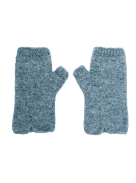 Black Colour BCGinger Short Alpaca Handwarmers - Grey