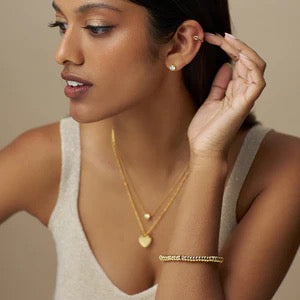 Orelia Jewellery Crystal Stud Earrings - Gold