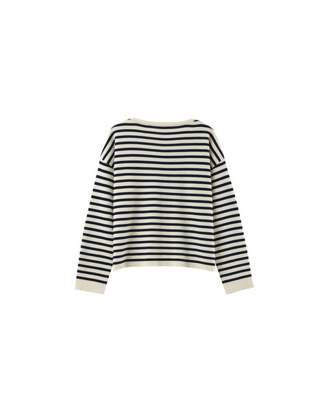 Grace & Mila Pachamama Stripe Sweater - Ecru
