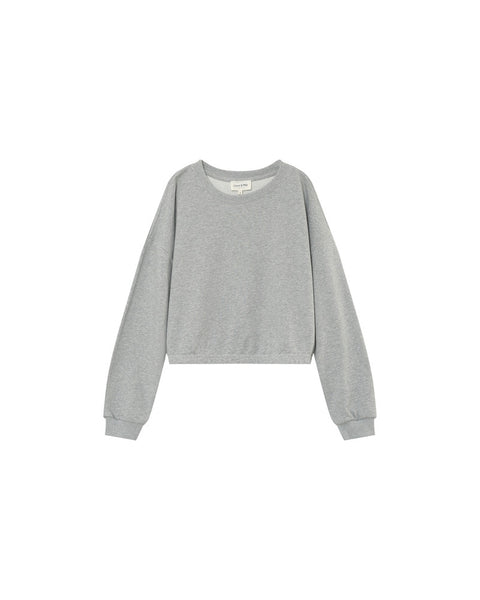 Grace & Mila Podium Cropped Sweatshirt - Grey