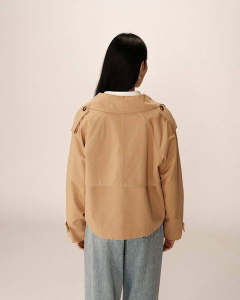 Grace & Mila Printemps Spring Trench Coat - Camel