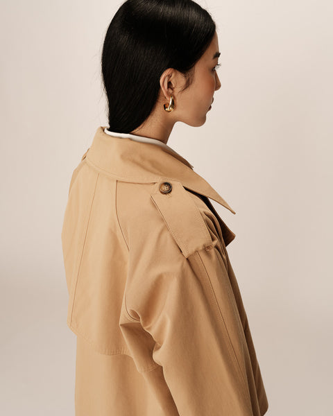 Grace & Mila Printemps Spring Trench Coat - Camel