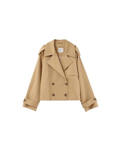 Grace & Mila Printemps Spring Trench Coat - Camel