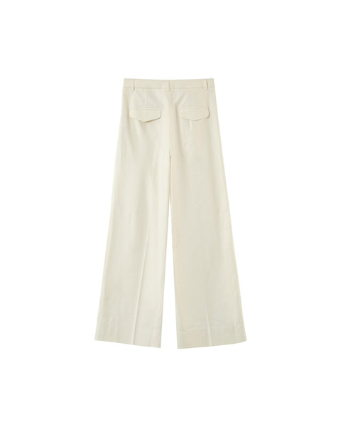 Grace & Mila Peter Wide Leg Trousers - Light Ecru
