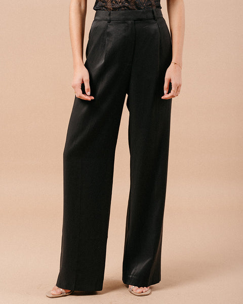 Grace & Mila Marc Wide Leg Trousers - Black