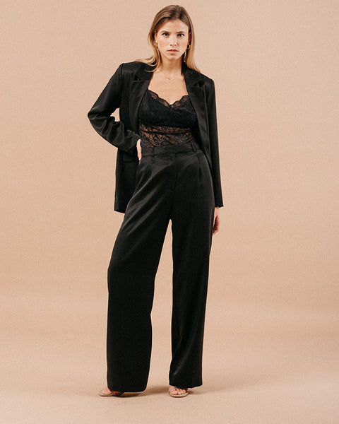 Grace & Mila Marc Wide Leg Trousers - Black