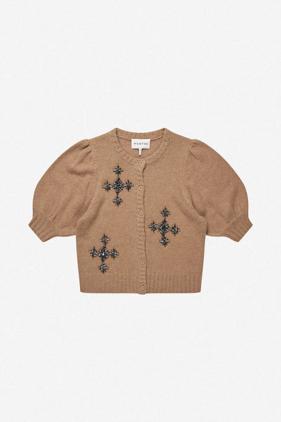 Munthe Vocca Short Sleeve Knit - Camel