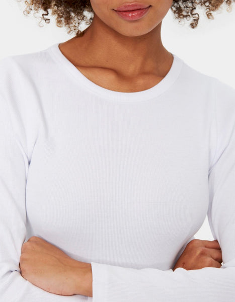 Saint Tropez Aster Long Sleeve Top - Bright White