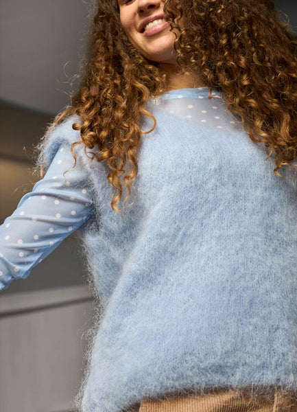 Black Colour BCBjoerk Pullover Vest - Light Blue