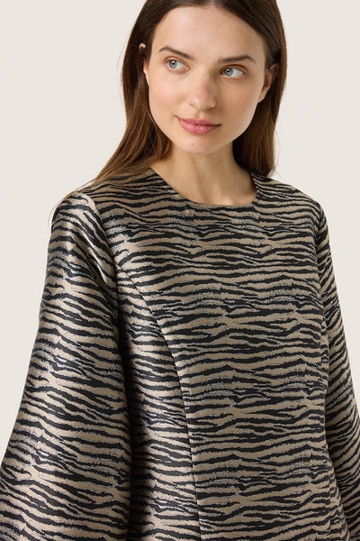 Soaked In Luxury Elowen Tiger Print Dress