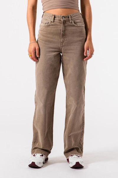 Dr Denim Echo Wide Leg Jean - Washed Sepia
