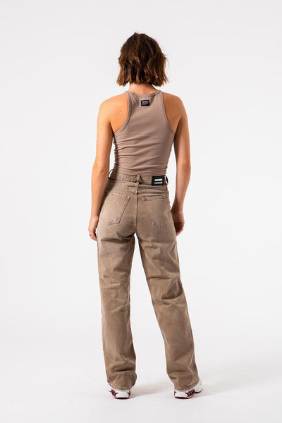 Dr Denim Echo Wide Leg Jean - Washed Sepia