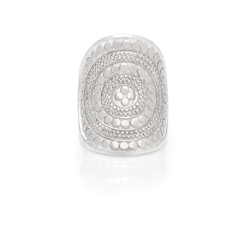ANNA BECK Classic Saddle Ring - Silver