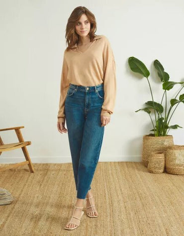 Reiko Niagara Straight Leg Jean - Mid Wash