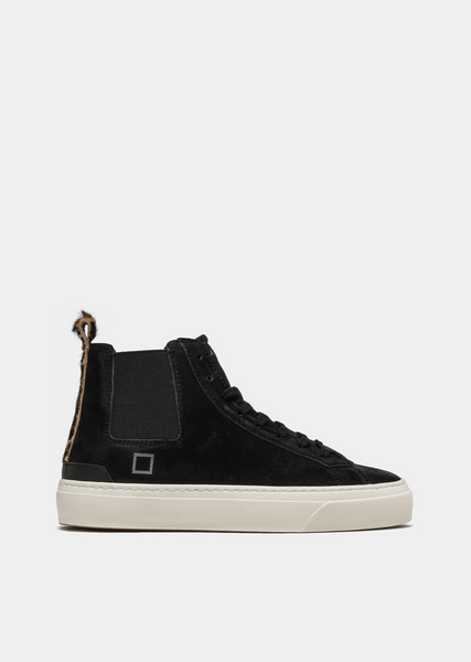 D.A.T.E Sonica High Leather High Top Sneakers - Black