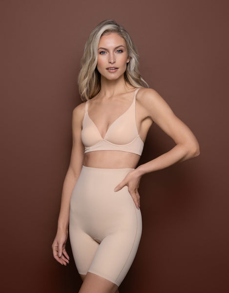 Bye Bra Sculpting High Waist Short - Beige