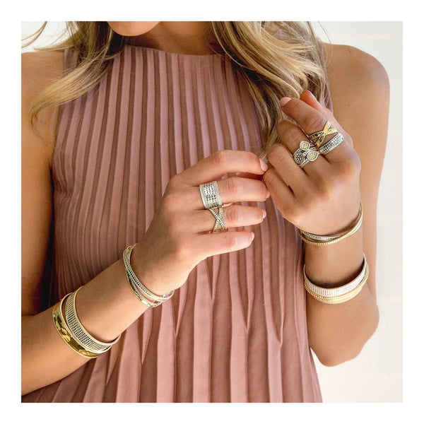 Anna Beck Classic Faux Stacking Ring - Silver & Gold