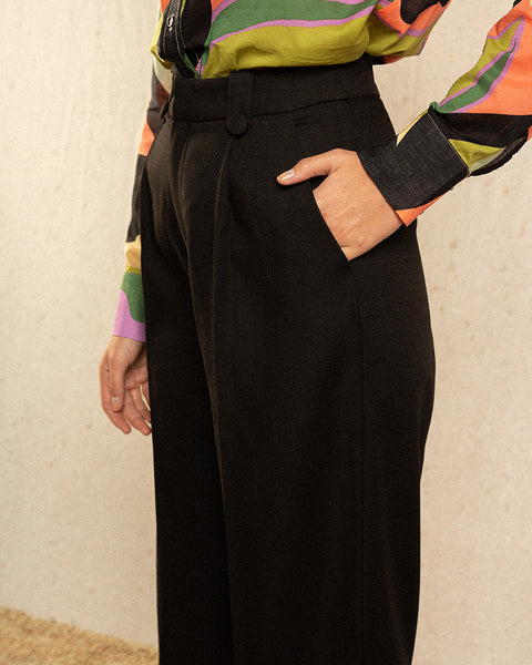 Grace & Mila Wide Leg Pants - Black