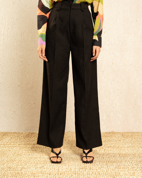 Grace & Mila Wide Leg Pants - Black