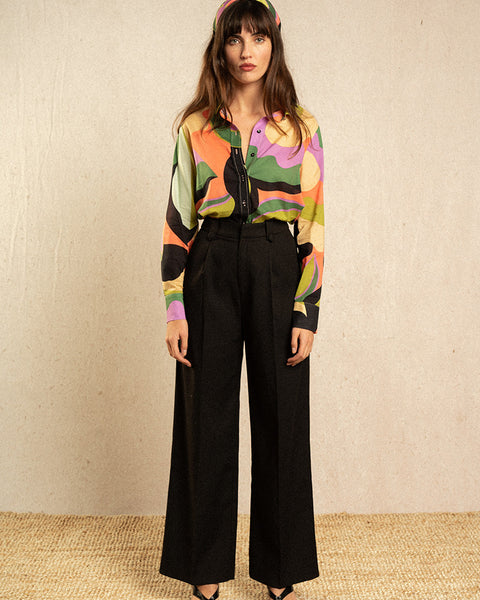 Grace & Mila Wide Leg Pants - Black