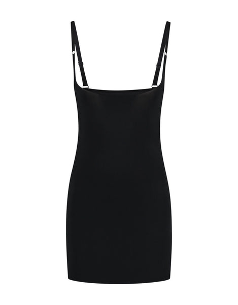 Bye Bra Sculpting Open Bust Dress - Black