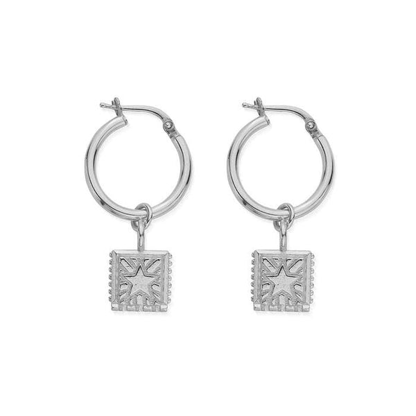 ChloBo Celestial Wonderer Hoops - Silver