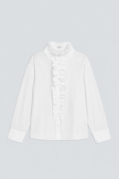 Suncoo LUCIE Frill Collar Shirt - White