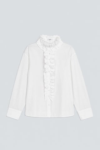 Suncoo LUCIE Frill Collar Shirt - White