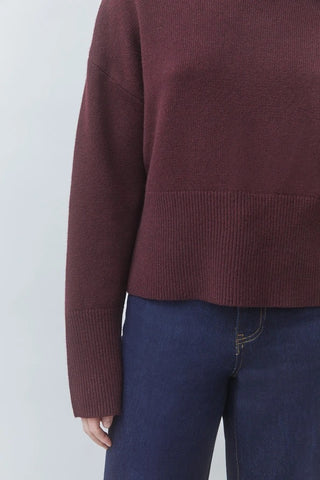Suncoo Pinto Wool Sweater - Plum