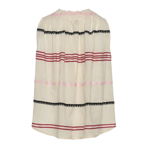 Devotion Twins Noressa V-Neck Top - Ecru