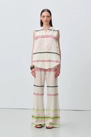 Devotion Twins Veloura Trousers - Ecru