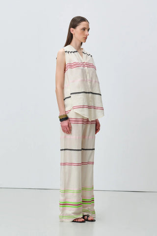 Devotion Twins Veloura Trousers - Ecru