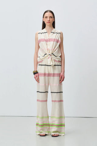Devotion Twins Veloura Trousers - Ecru