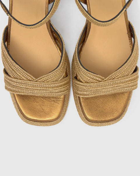 Castaner Vallita Platform Sandal  - Old Gold