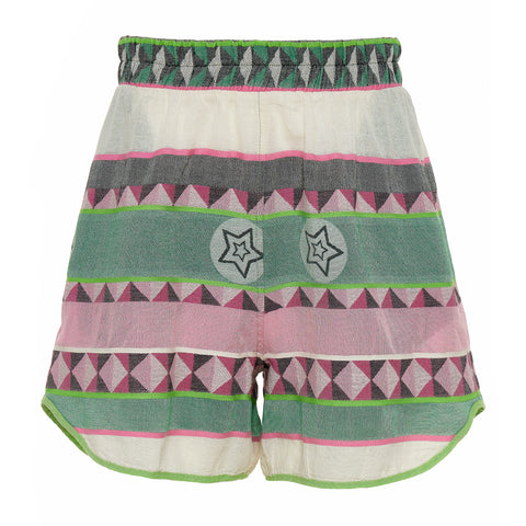 Devotion Twins Nativa Shorts - Green / Pink