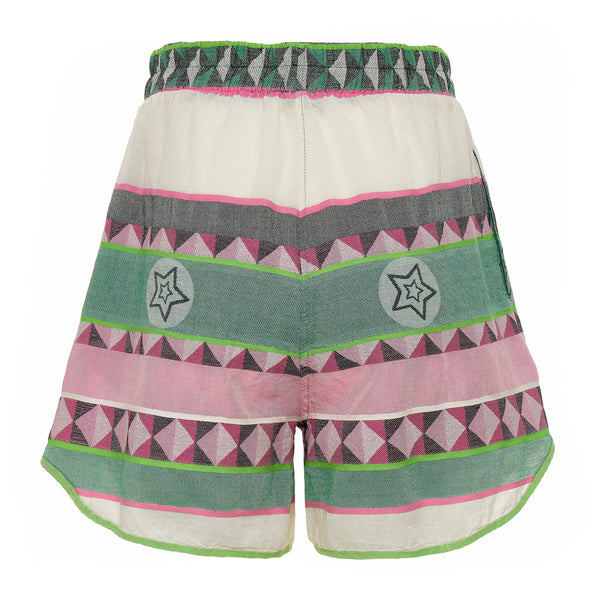 Devotion Twins Nativa Shorts - Green / Pink
