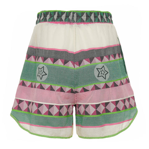 Devotion Twins Nativa Shorts - Green / Pink