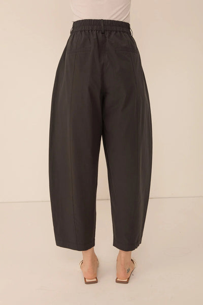 VI.VE.RE Thea Barrel Leg Trouser - Black