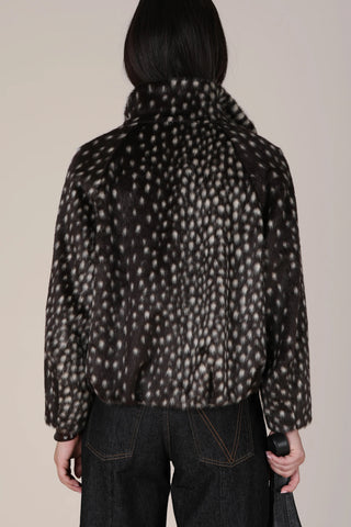 VI.VE.RE Willow Cheeta Print Jacket