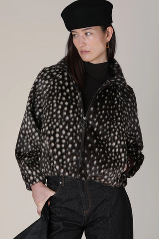 VI.VE.RE Willow Cheeta Print Jacket