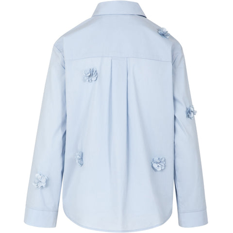 Coster Copenhagen Shirt with Flowers - Blue