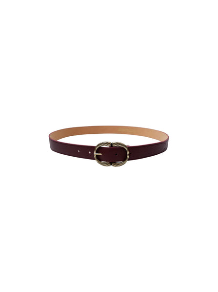 Black Colour Eleanor Belt - Wine