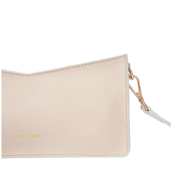 Every Other Single Strap Zip Shoulder Bag - Taupe
